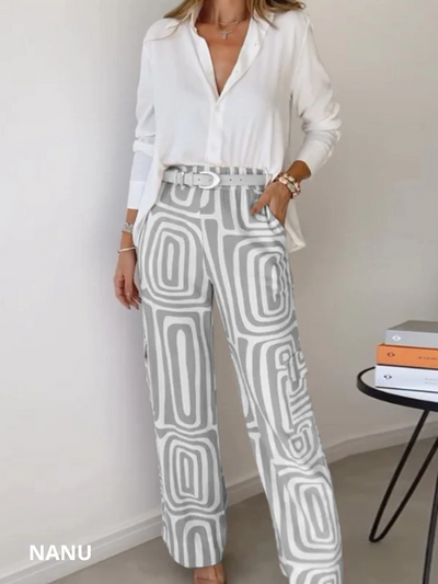 NANUSTYLE ™️ | PANTALON SET MET BLOUSE